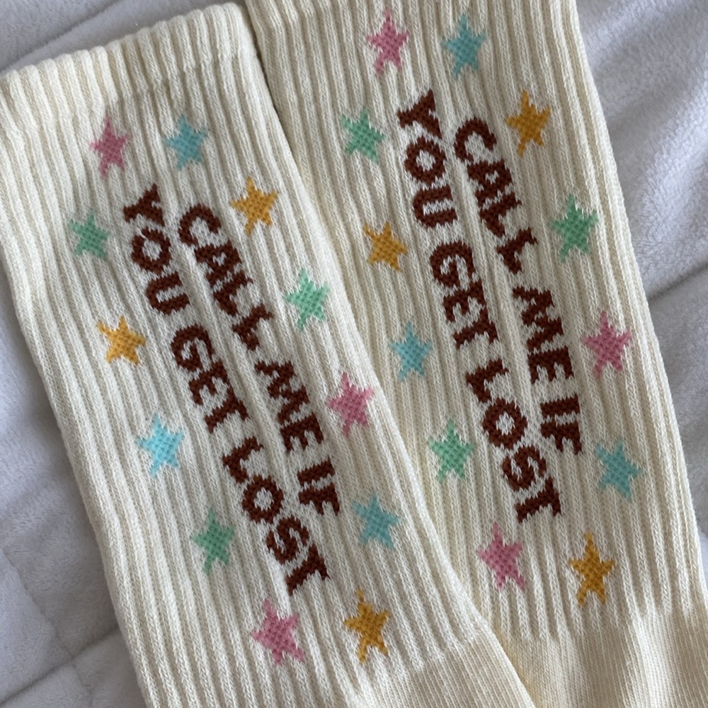 Call me if you get Lost socks  Golf Wang